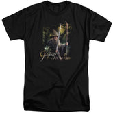 The Hobbit Sword And Staff Men's 18/1 Tall Cotton Short-Sleeve T-Shirt